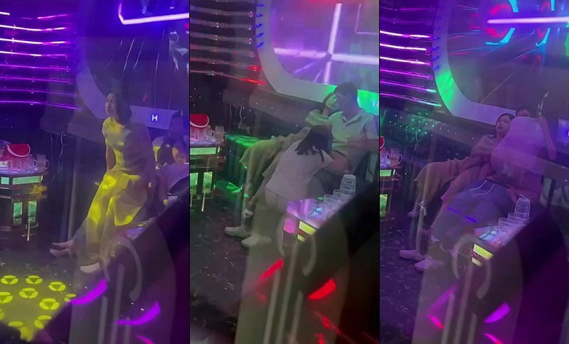 Poster of Chịch 2 cô vợ giáo viên mầm non ở Quảng Trị của bạn trong quán karaoke